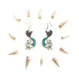 Mermaid Cat Earrings