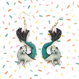 Mermaid Cat Earrings