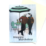 "Happy Birthday" Orca and Beluga Card