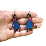 Retro Cat Earrings
