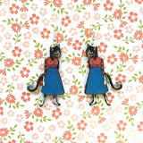 Retro Cat Earrings