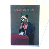 Handmade Greeting Cards for Cat Moms - Happy Birthday Cat Card by Pergamo Paper Goods