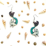 Mermaid Cat Earrings