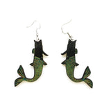 Black Cat Mermaid Earrings