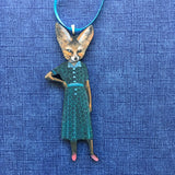 Sassy Fox Lady Ornament