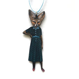 Sassy Fox Lady Ornament
