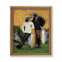 Unique Gay Art for Animal Lovers - Dolphin Boys Art Print by Pergamo Paper Goods