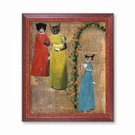 Animal Art and Gifts for Vintage Lovers - Sassy Cats Art Print by Pergamo Paper Goods
