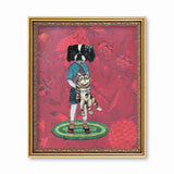 Animal Art for Vintage Lovers - Japanese Chin Art Print - Fun Dog Art by Pergamo Paper Goods