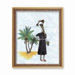 Original Illustrations and Florida Decor - Retro Pelican Art Print by Pergamo Paper Goods