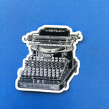 Vintage Typewriter Vinyl Stickers - Gifts for Writers, Vintage Lovers - Pergamo Paper Goods - Vintage Inspired Collage Art for Animal Lovers