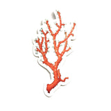 Vintage Nature Vinyl Stickers - Waterproof Red Coral Sticker - Pergamo Paper Goods