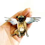 Housewarming Gifts for Dog Lovers, Pug Lovers - Angel Pug Magnet www.pergamopapergoods.com
