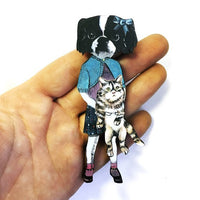 Anthropomorphic Dog Art Gifts for Retro Lovers - Bertha Dog Magnet www.pergamopapergoods.com