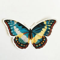 4" wide beautiful butterfly sticker