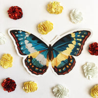 4" Butterfly Vinyl Sticker with sequins