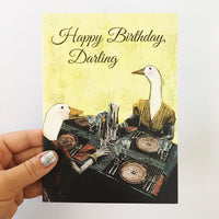 Duck Birthday Card - Lesbian Birthday Card - Animal Card by Pergamo Paper Goods