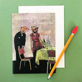 Fancy Otters Birthday Card - "Happy Birthday, Beautiful"