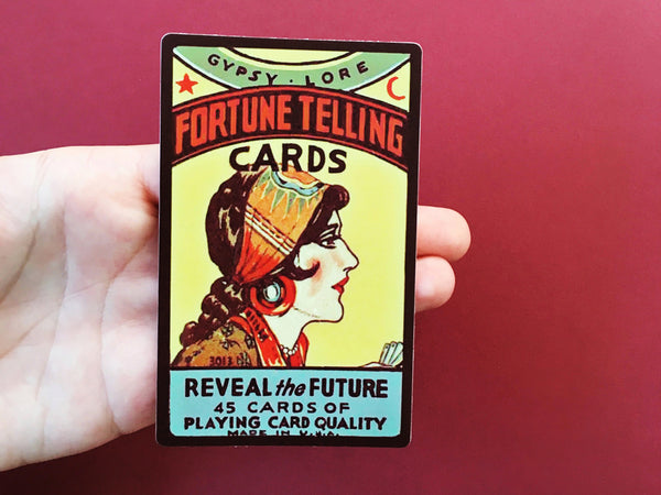 fortune telling sticker, magical sticker, cool vinyl sticker, fortune telling laptop sticker, tarot laptop sticker