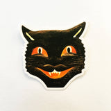 Spooky Black Cat Sticker