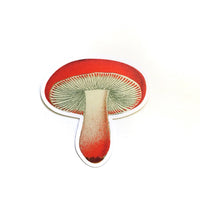 Vintage Vinyl Stickers - Red Mushroom Sticker www.pergamopapergoods.com