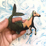 Handmade Horse Mermaid Magnet, Horse Gift, Mermaid Gift, Illustrated Fantasy Gift, Pegasus Weird Horse Art, Horse Girl Gift Housewarming Horse Owner by Pergamo Paper Goods www.pergamopapergoods.com