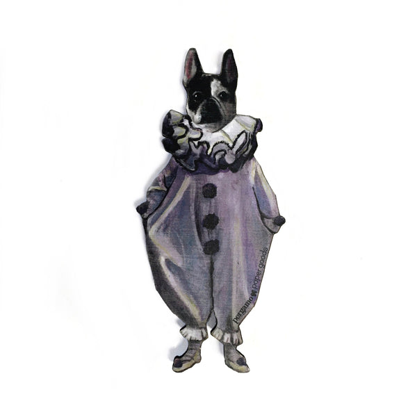 French Bulldog Magnet Frenchie Clown Weird Gifts for Dog