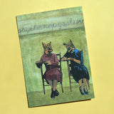 Retro Greeting Cards for Animal Lovers - School Foxes Card www.pergamopapergoods.com