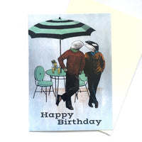 "Happy Birthday" Orca and Beluga Card