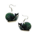 Snail Cat Earrings